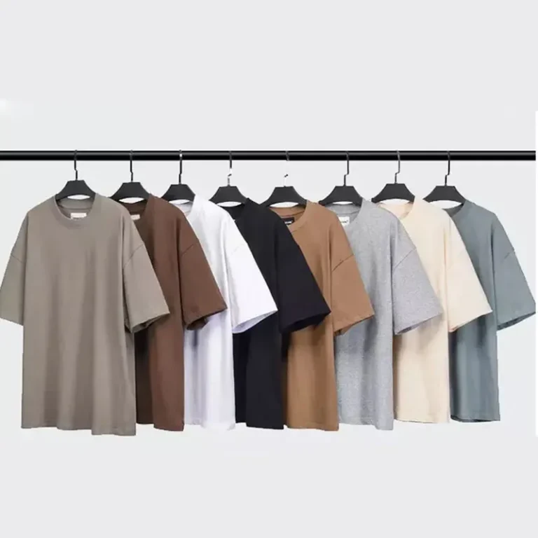 230garms-Thick-T-Shirt-Street-Wear-Dropped-Shoulders-Blank-Plain-T-shirt-for-Men