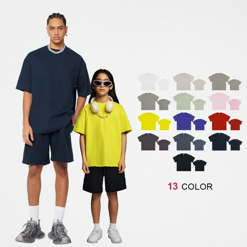 230gsm-Cotton-Polyester-Blank-Oversized-Tshirt-Men-Custom-Logo-Printed-Streetwear-Unisex-T-Shirt
