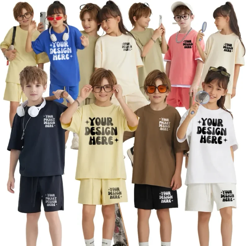 245G-Digital-Printing-Kids-Oversized-100-Cotton-Summer-Toddler-Clothing-Kids-T-shirt-Custom-logo-t-Shirt