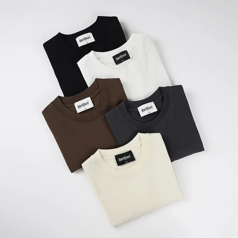260g-100-Cotton-Casual-Crewneck-Work-T-Shirt-Custom-Printed-Logo-Embroidered-Solid-Design-Short-Sleeve-Loose-Heavy-Jersey-Blank