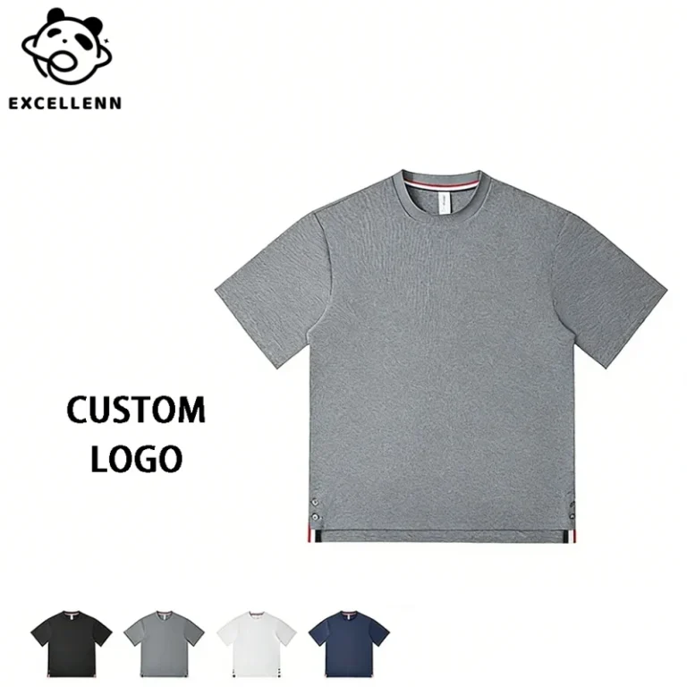 260g-Heavyweight-Customized-Crew-Neck-Short-Sleeve-T-Shirt-Blank-Solid-Casual-Breathable-Moisture-Wicking-Loose-Fit-Class-1