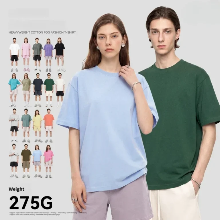 275G-Heavyweight-100-Cotton-Oversized-Crew-Neck-T-Shirt-Drop-Shoulder-Blank-Short-Sleeve-Tee-OEM-Custom-Logo-Streetwear-Top