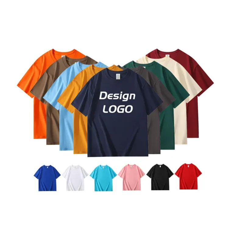 280g-Heavyweight-100-Cotton-Oversized-Drop-Shoulder-O-Neck-Short-Sleeve-Breathable-Custom-Logo-Embroidered-Printed-T-Shirt