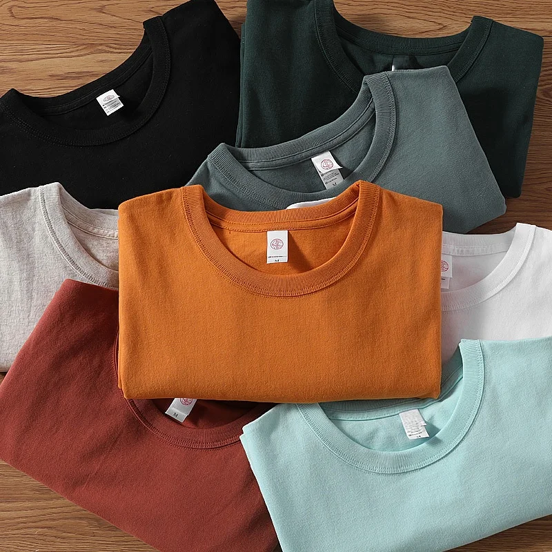 280gsm-High-Quality-100-Cotton-Tshirt-Blank-Customized-T-Shirt-Weight-Color-DTG-Pattern-Style-Logo-T-Shirt-for-Men