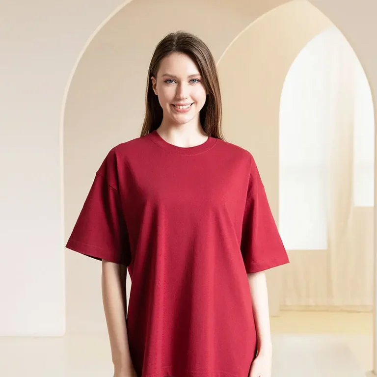 300g-Solid-Color-Heavyweight-Loose-Neck-Short-Sleeve-Mens-Womens-Casual-Summer-Teenage-Pure-Cotton-T-shirt-Base-Shirt