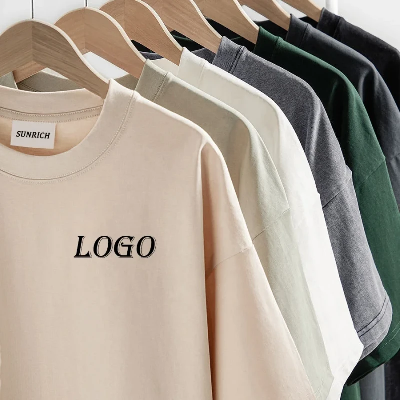 300gsm-100-Cotton-T-Shirt-Plus-Size-Mens-T-Shirts-Custom-Embroidered-Oversized-Heavyweight-T-shirt