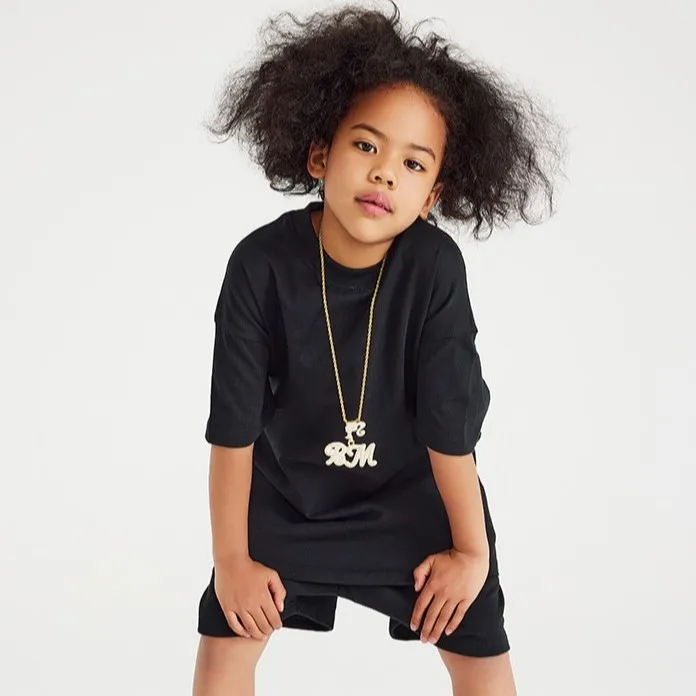 305gsm-Thick-Cotton-Children-Shirts-Custom-Blank-Boxy-Fit-Kids-Tees-Plain-Youth-Streetwear-Tops-Supplier