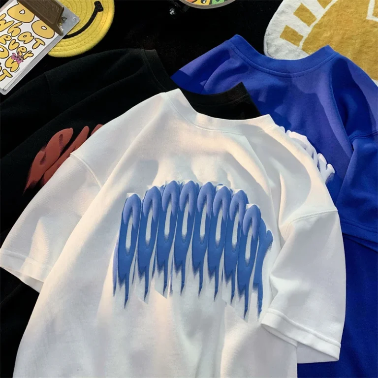 3D-Puff-Print-T-Shirt-Custom-Logo-Multicolor-100-Cotton-Woven-Fabric-Versatile-Well-Crafted-Own-Design