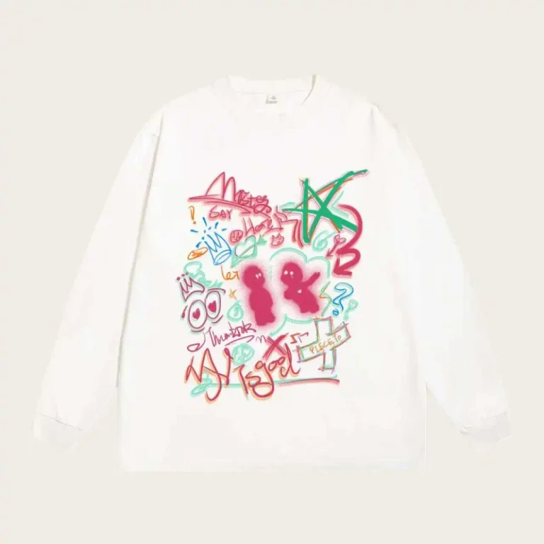 400G-heavy-duty-100-pure-cotton-4-color-graffiti-style-digital-direct-spray-technology-long-sleeved-T-shirt-in-stock-supply