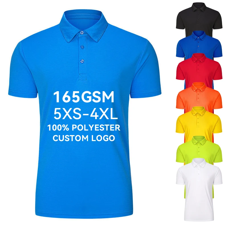 5XS-4XL-100-Polyester-T-Shirt-Sublimation-Blanks-Top-with-Custom-Logo-Shirts-Men-Golf-Polo-Shirt-for-Men
