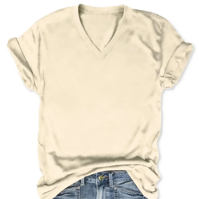 65-Viscose-35-Polyester-Casual-V-Neck-Tshirts-Short-Sleeve-Women-V-Neck-T-Shirts-Plain-T-Shirt-V-Neck