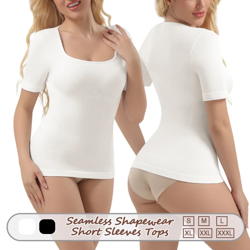 A1028-ODM-Womens-Shapewear-Seamless-Short-Sleeves-Tops-Womens-Short-sleeved-Vest