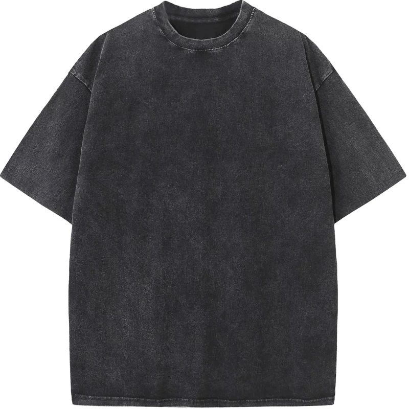 Acid-Wash-Oversized-T-Shirt-100-Cotton-Comfortable-and-Fashionable-Street-Solid-Acid-Wash-T-Shirts