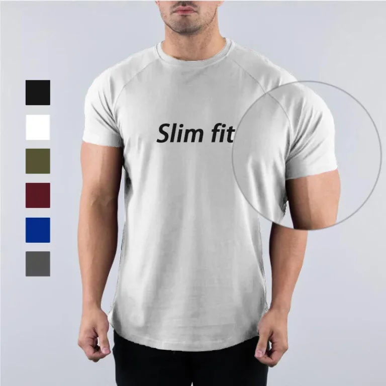 Anti-Sweat-Cotton-Sports-Shirt-Mens-Gym-T-Shirt-95-Cotton-Slim-Fit-Men-Compression-T-Shirt