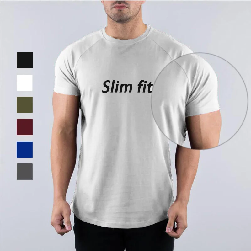 Anti-Sweat-Cotton-Sports-Shirt-Mens-Gym-T-Shirt-95-Cotton-Slim-Fit-Men-Compression-T-Shirt