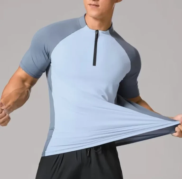 Athletic-Running-Sports-T-Shirts-Compression-Gym-Mens-Muscle-Fitness-Polyester-Fiber-T-Shirts-1