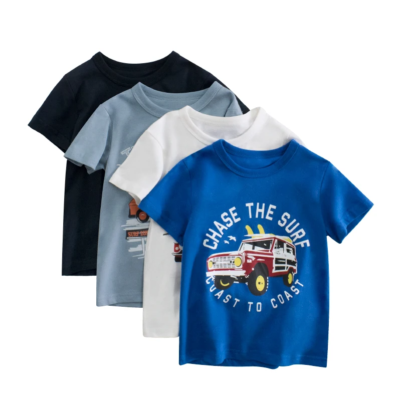 Baby-Boy-Cotton-Knitted-O-Neck-Short-Sleeve-T-Shirts