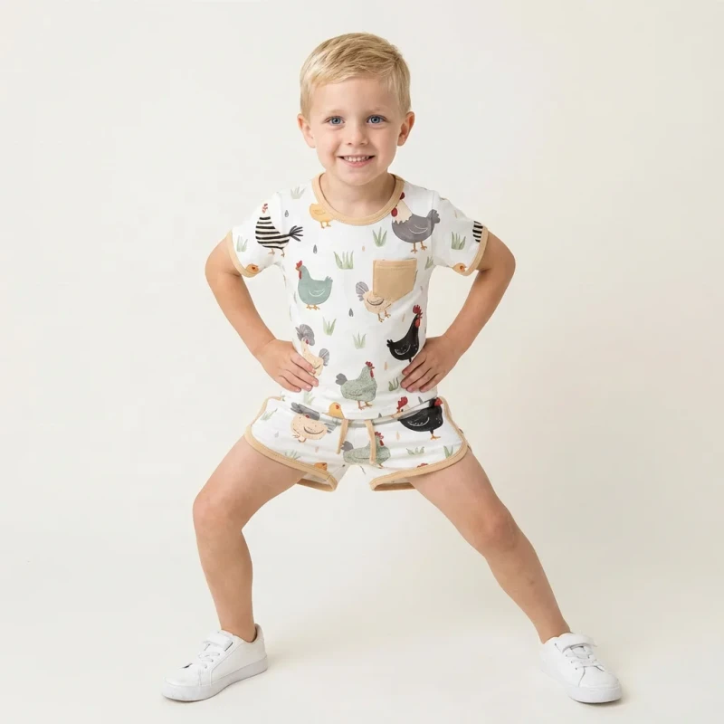 Baby-Cotton-Sweatshirt-with-Pocket-Joggers-Shorts-Pants-for-Boys-Kids-Animal-Print-Sport-Sets-1-6-Years