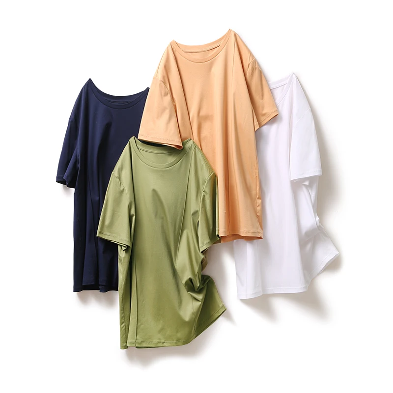 Bamboo-Clothing-Organic-Eco-Friendly-Fitted-Womens-T-Shirts-Women-Blank-Custom-Casual-Plain-Tee-t-Shirts