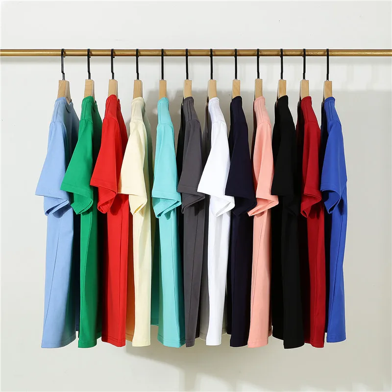 Bangladesh-China-Factory-Price-16-Count-Heavyweight-Pure-Cotton-T-Shirt-Crew-Neck-Short-Sleeve-Solid-Color-Blank-T-Shirt
