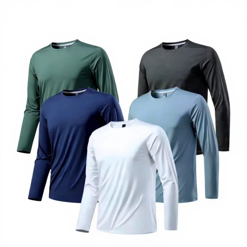Basic-Men-Long-Sleeve-T-Shirt-Fashion-Comfortable-Breathable-Soft-Fabric-Bulk-Order-Heat-Transfer-and-Embroidery-Printing