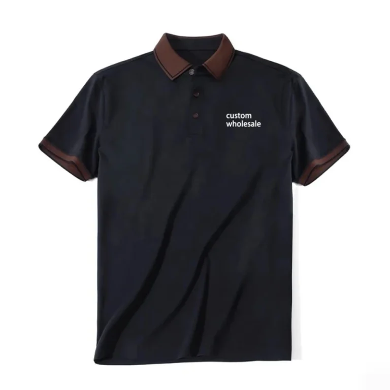 Black-Contrast-Trim-Polo-Shirt-Cotton-Breathable-Moisture-Wicking-Slim-Soft-Button-Casual-Business-Daily-Office-Top-for-Men