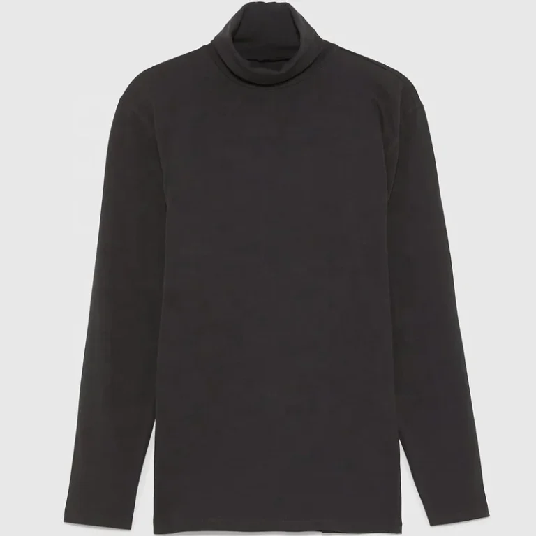 Black-Long-Sleeve-T-shirt-for-Men-100-Cotton-Size-S-M-L-Xl-Xxl-Xxxl-Turtleneck-T-shirt