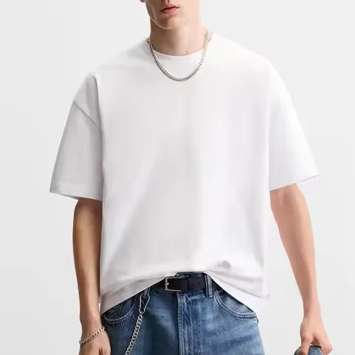 Blank-100-Cotton-Street-Wear-T-shirt-Oversized-Drop-Shoulder-T-shirt-Custom-Printed-Mens-Clothing-T-shirt