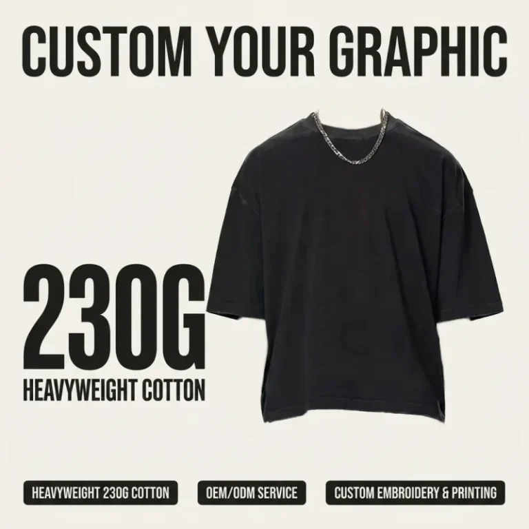 Blank-100Cotton-Mens-Vintage-Solid-230G-Moisture-Wicking-Breathable-Loose-Fit-Short-Sleeve-Boxy-Fit-T-shirt-1040