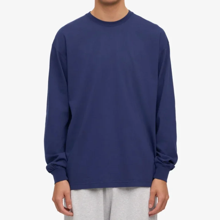Blank-Crew-Neck-Cotton-T-Shirt-for-Men-Screen-Printing-Oversized-Men-Long-Sleeve-Custom-Logo-T-Shirts