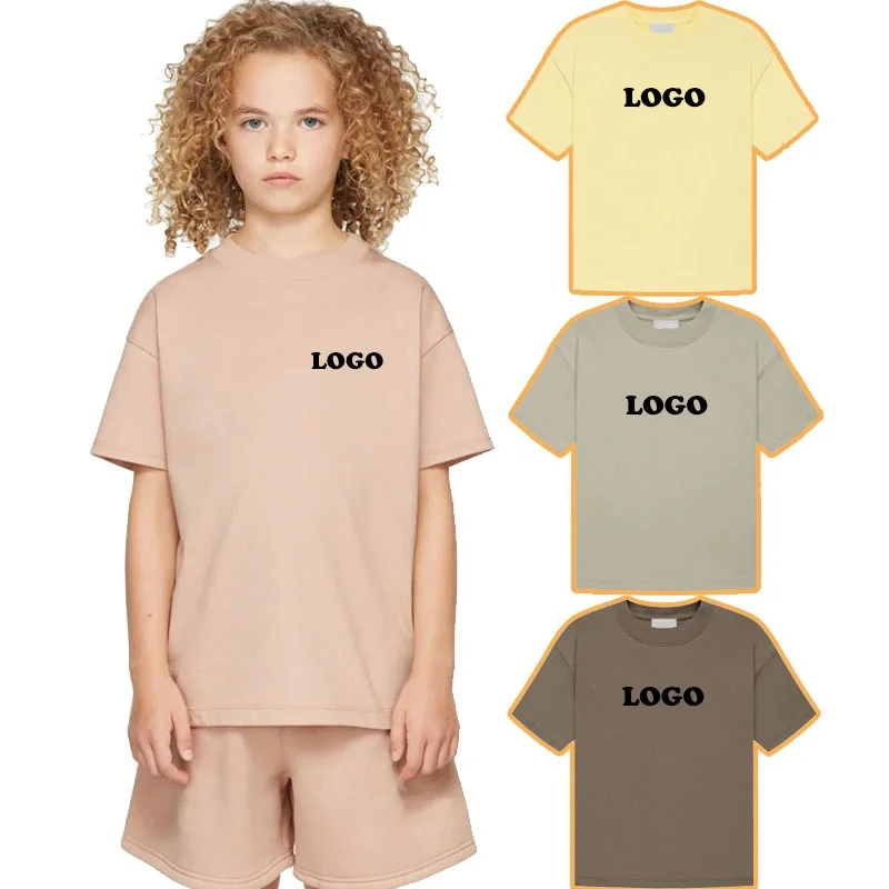 Blank-Plain-Summer-Custom-Cotton-Oversized-Kids-Children-Boys-Girls-Clothes-Wear-T-Shirt-for-Kids-Boys-Children-Girl