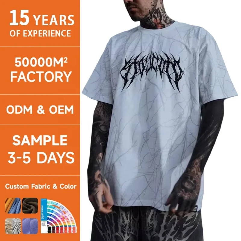 Boxy-Heavyweight-Acid-Wash-100-Cotton-T-Shirt-Custom-Luxury-Vintage-Oversized-for-Men-Letter-Print-Silk-Screen-Method