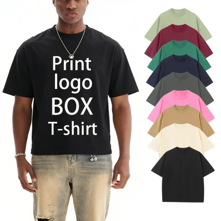 Boxy-T-Shirts-Custom-Logo-High-Quality-230GSM-Heavyweight-Box-Cotton-Drop-Shoulder-Oversized-Cropped-Oversized-T-Shirts-for-Men