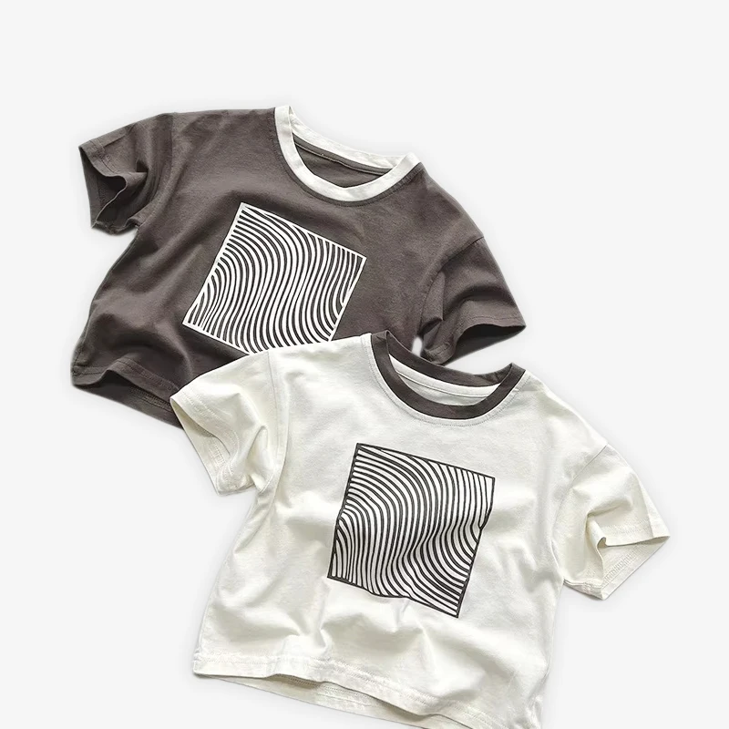 Boys-Girls-Short-Sleeve-Breathable-O-Neck-T-Shirt-Summer-Childrens-Cotton-Tops-Europe-America-Style-Kids-Clothes