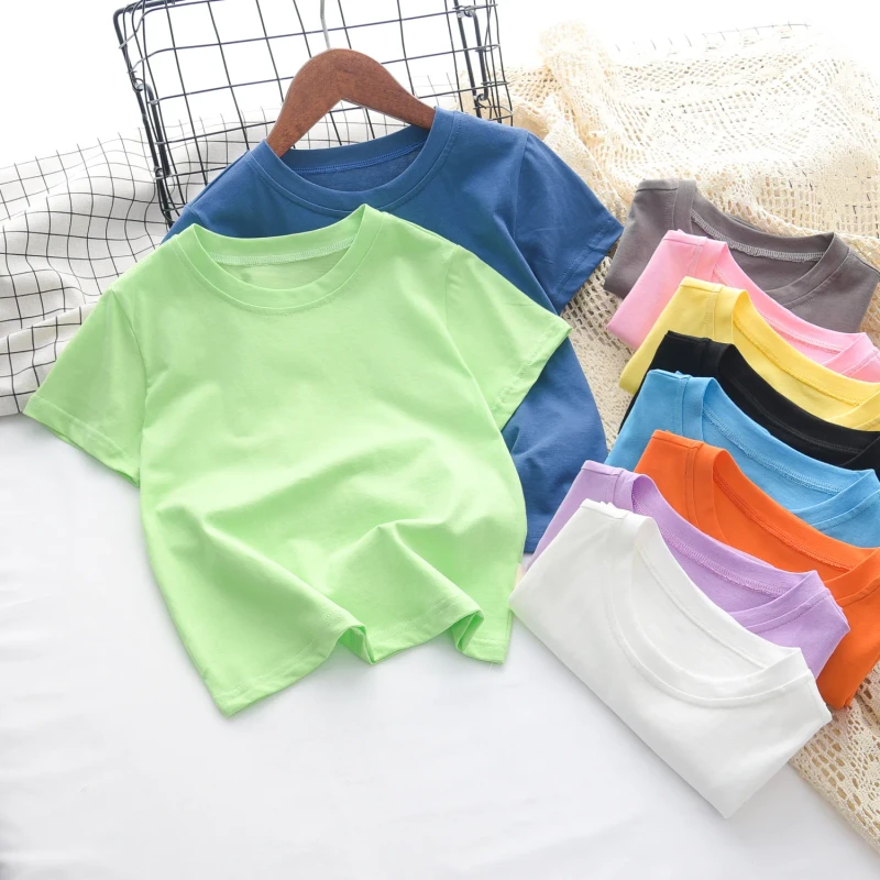 Breathable-100-Cotton-Toddler-Boys-Short-Sleeve-Tees-Polo-Shirts-Solid-Color-for-Daily-Wear-Summer