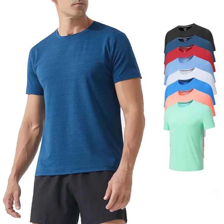 Breathable-Dry-Slim-Fit-Gym-T-Shirt-Custom-Polyester-Sports-T-Shirts-Running-Top
