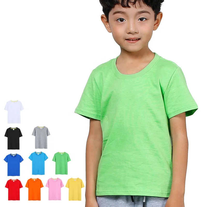 Bulk-Plain-Blank-O-neck-T-Shirts-for-Kids-100-Cotton-Jersey-Children-Clothes-Custom-logo-Blank-T-shirt