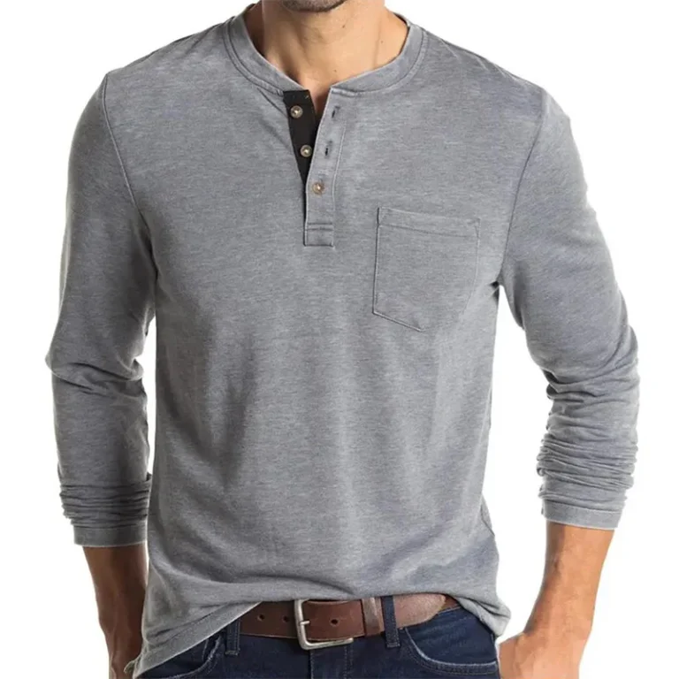 Button-Tshirt-Long-Sleeve-t-Shirt-with-Pocket
