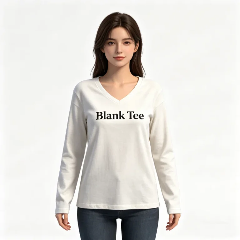 Byval-Custom-Blank-V-Neck-Long-Sleeve-T-Shirts-for-Women-100-Cotton-Plain-Knit-Top