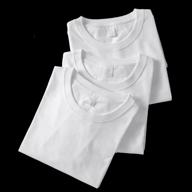 Byval-Mens-100-Cotton-T-shirt-Custom-White-t-Shirt-With-logo-Printing-Elastic-Blank-Tshirt