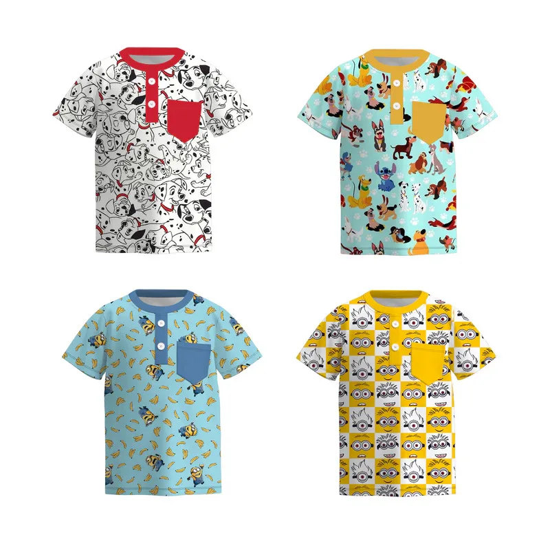 Cartoon-Short-Sleeve-Boys-Top-Fun-T-Shirts-Polo-Shirts-for-Boys-T-shirt-with-Cartoon-Design