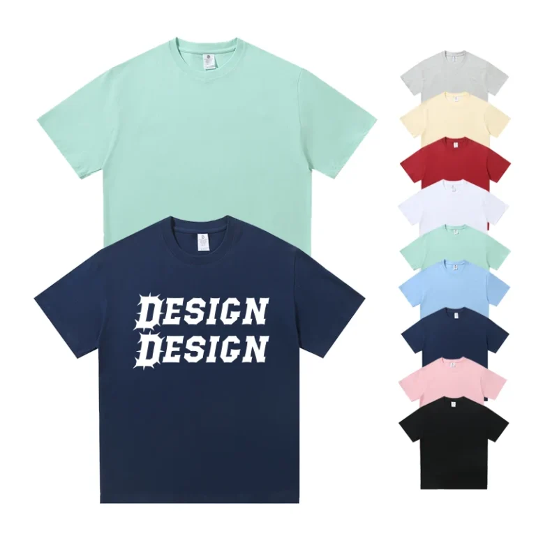 Casual-Mens-Drop-Shoulder-T-Shirt-Heavyweight-Streetwear-100-Cotton-Graphic-Oversized-Custom