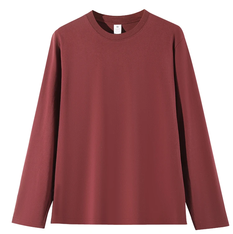 Casual-Mens-Solid-Color-Long-Sleeve-T-Shirt-American-Style-Streetwear-Cotton-Loose-Fit-Layering-Top-for-Autumn