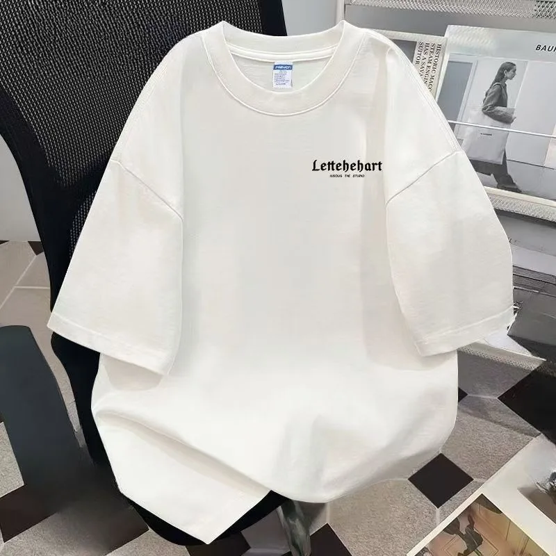 Casual-Short-Sleeved-T-Shirt-New-Summer-Trending-Versatile-Solid-Design-Blank-Style-in-Stock