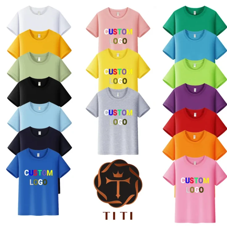 Children-Short-Sleeve-T-Shirt-Custom-Logo-Printing-100-Cotton-Plain-Blank-Girl-Boy-Tshirts-for-Kids