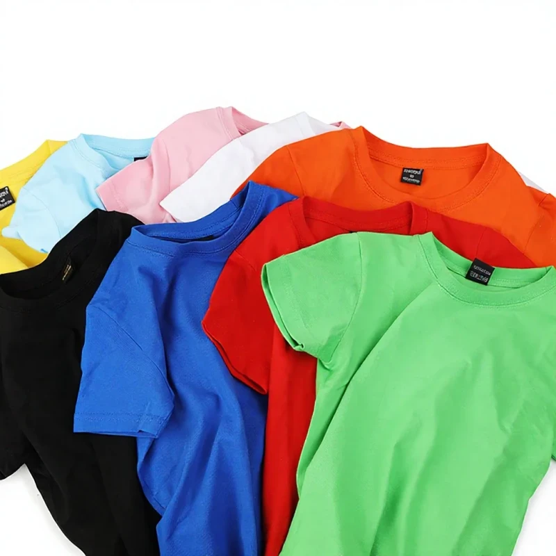 Childrens-200g-Cotton-Moisture-wicking-Vintage-Fine-Tight-Siro-Short-Sleeve-T-Shirt-Customized-Promotional-Shirts-Kindergarten-1