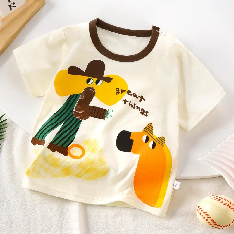 Childrens-Cartoon-T-shirt-Boys-and-Girls-Cotton-Short-sleeved-Tops-1-2-3-4-5-6Years-Summer-Kids-T-shirts