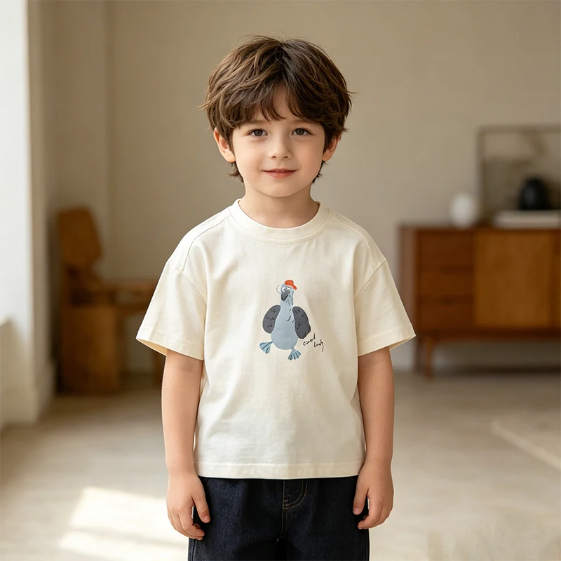 Childrens-Wear-Clothes-Kids-Summer-New-Cartoon-Short-sleeve-Cotton-Moisture-wicking-T-shirt-Boys-Girls-Baby-Loose-T-shirt