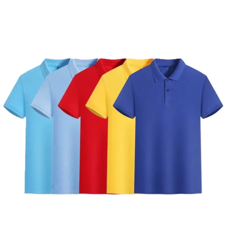 China-Bangladesh-Factory-OEM-Customized-Logo-Embroidery-180g-Mens-Turn-Down-Collar-Advertising-Workwear-Polo-T-Shirt