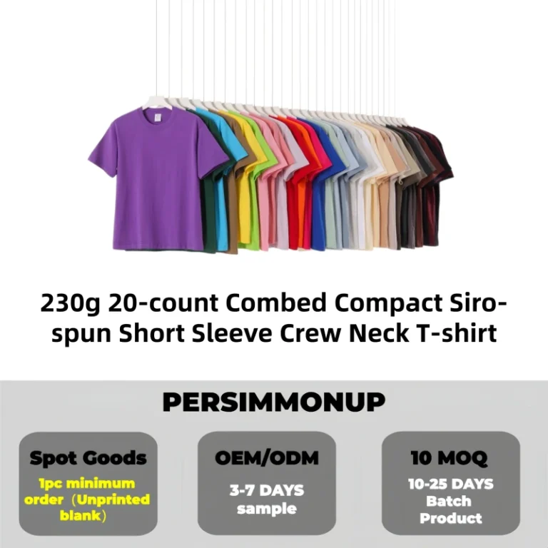 Classic-Basic-Solid-Blank-Crew-Neck-T-Shirt-20s-Compact-Siro-Spun-Thick-Cotton-Short-Sleeve-1pc-MOQ-OEM-ODM-Customization
